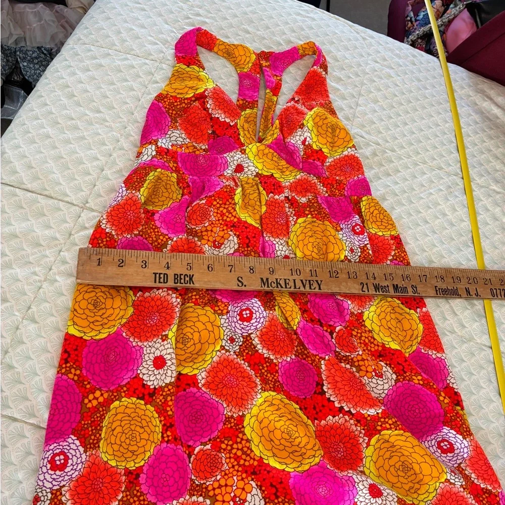 Vintage 1970's Psychedelic Floral High Tide California XXS Dress - Picture 8 of 13